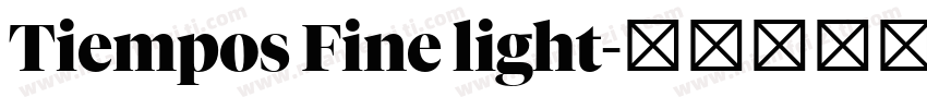Tiempos Fine light字体转换